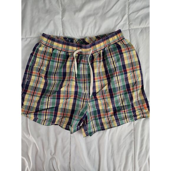 Ralph Lauren Polo Swimsuit Purple Yellow Green Orange Pony L